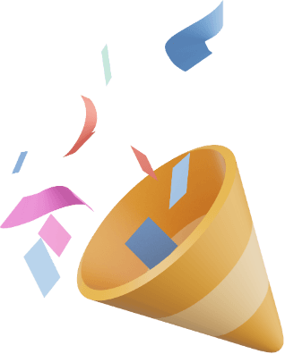 Konfetti Kanone Rechts